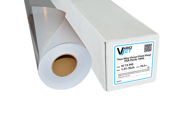 TWO-WAY vision print vinyl PSA perfo 180G